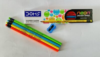 DOMS Neon Eraser Tipped Pencil 10 Pcs Pack